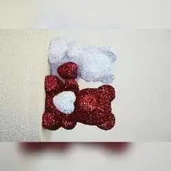 Crystal Teddy Pair - Sitting