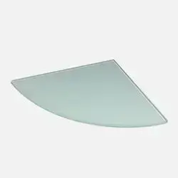 Corner Glass Shelf 350 X 350 Transparent