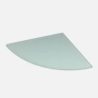Corner Glass Shelf 350 X 350 Transparent