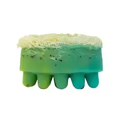 Massage Soap Scrub With Loofah 120g Lime-Mint