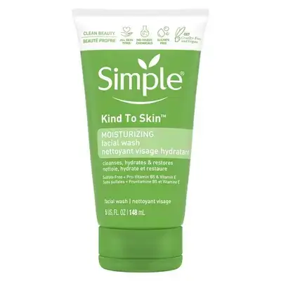 Simple Kind to Skin Moisturizing Facial Wash,١٤٨ml سمبل غسول مرطب للبشرة