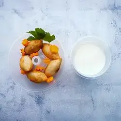 Meat Halabi Kibbeh Cup 5pcs + Ayran