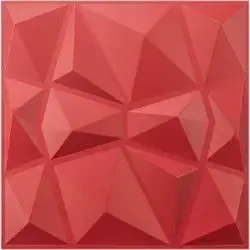 3D Wall Panels Festive Red D094