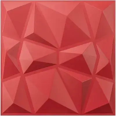 3D Wall Panels Festive Red D094