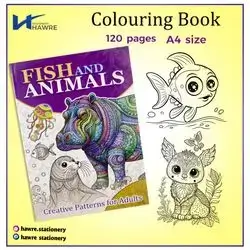 Colouring Book ''Fish and Animals'' A4