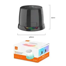 Kisonli Portable Speaker Blueetoth, Magnetic Suction Ultra- Portable RGB Speaker C100 5 Watts