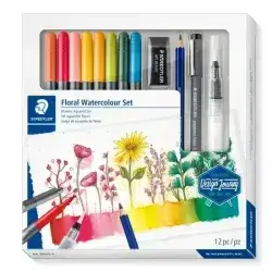 Staedtler floral watercolor set 12pc