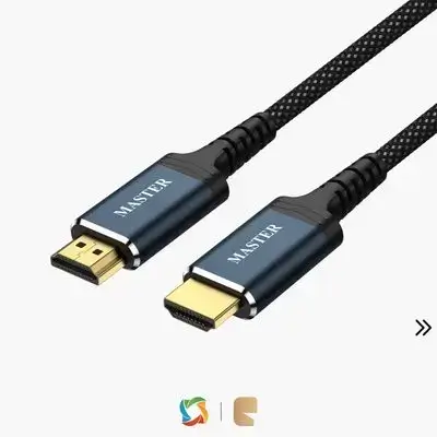 Master 8K Braided HDMI Cable (3m) Ultra High-Speed 8K@60Hz & Flexible Silicone Core