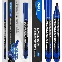 Deli Permanent Marker 2.5mm Blue