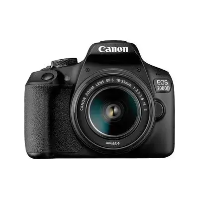Canon EOS 2000D (Rebel T7) DSLR Camera + 18-55mm III Kit (International Model)