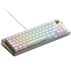 Glorious GMMK3 Pro 65% White Mechanical Keyboard – Red Switches