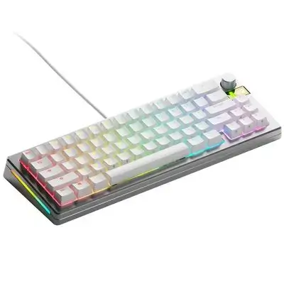 Glorious GMMK3 Pro 65% White Mechanical Keyboard – Red Switches