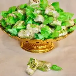 gazzo with pistachio and cardamom