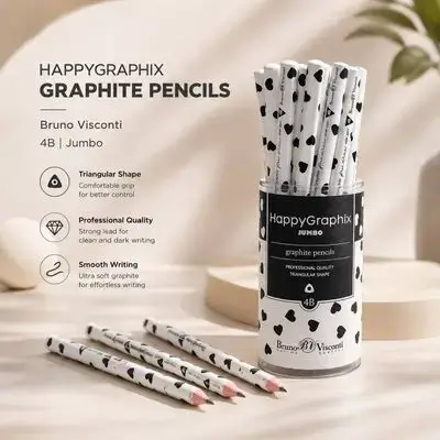 Jumbo 4B Graphite Pencil Set – 30 Pcs
