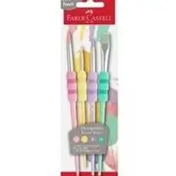Faber-Castell Grip Paint Brushes Round 4Pc