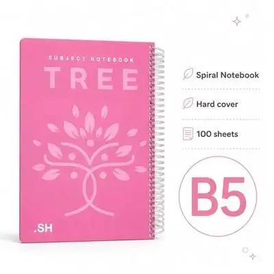 Hardcover Spiral Notebook – B5 | 100 Sheets