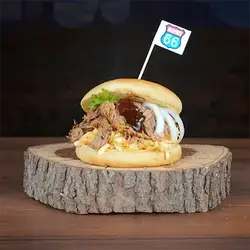 Highway 66 Pulled Lamb Burger