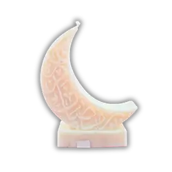 Ramadan crescent candle