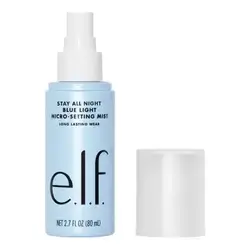e.l.f stay all night blue light micro-setting mist long lasting wear 80ml