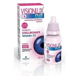 visionlux plus eye drops 10ml - vit b12 and sodium hyaluronate