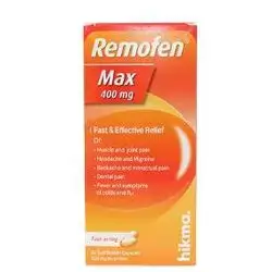 remofen max 400mg ibuprofen gelatin capsules hikma