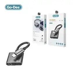 Go-Des Audio Lightning And Charging Male To 3.5mm Female Adapter