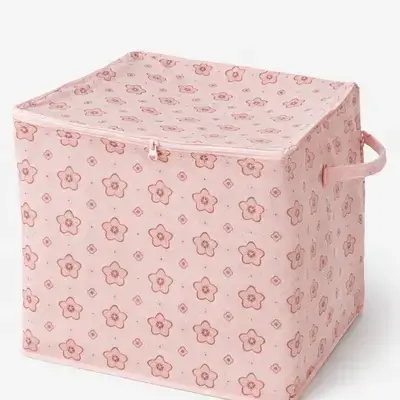 Foldable Clothes Storage Bag With Handle - Medium
