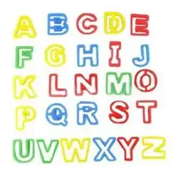 Play-Dough modeling clay cutters - English letter