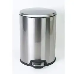 Sigo 12Lt Metal Waste Bin Stainless