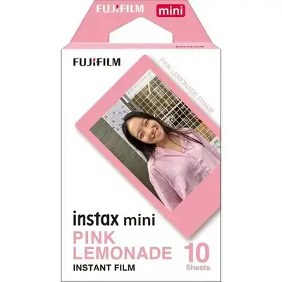 فيلم كاميرا فورية فوجي فيلم إنستاكس ميني (Fujifilm Instax Mini Film) - إصدار بينك ليمونيد (Pink Lemonade Edition) عبوة تحتوي على ١٠ أوراق