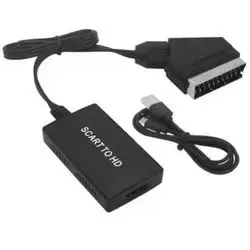 Master Cables /SCART to HDMI Converter/ Scart to HDMI Cable Video Audio Connector 720P/1080P Adapter Cable for HDTV, Monitor, Projector, Display, VHS