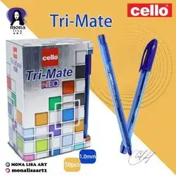 Ball Point Pen-cello (Tri-Mate) 1.0mm & 50pcs