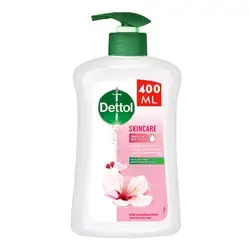 Dettol Skincare Liquid Handwash Pump, Rose & Sakura Blossom Scent, 400ml