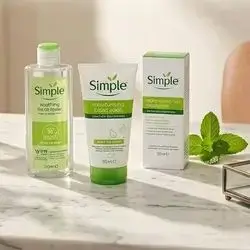 Simple skincare routine set