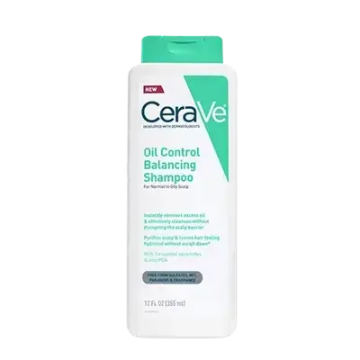 Oil Control Balancing Shampoo For Normal To Oily Scalp 355ml _ CeraVe