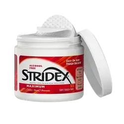 STRIDEX Salicylic Acid 2% Acne Medication 55 Soft Touch Pads _ Blistex