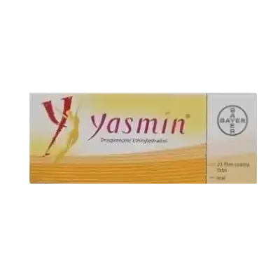 Yasmin ( Drospirenone 3mg + Ethinylestradiol 0.03mg) 21 Film Coated Tablets _ BAYER