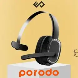 Porodo ENC Wireless Work Headphone - Black