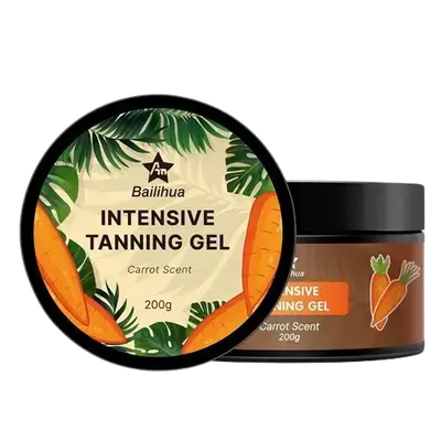 Intensive Tanning Gel Carrot Scent 200g _ Bailihua