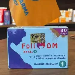 foli mom natal 1 with quatrefolic , iodine , d3 , other imoirtant vitamins planning + pregnancy 30tablets