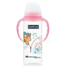 Optimal Slim Waist Feeding Bottle with Handle 6+ months 240ml
