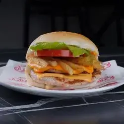 Double Chicken Burger With Cheese