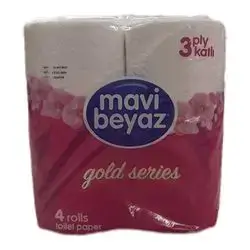 Mavi Beyaz T Roll 3Ply X4