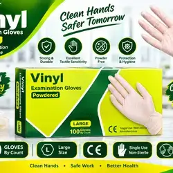 Vinyl Examination Powdered Large