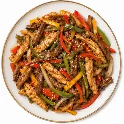 Chicken And Beef Sizzling