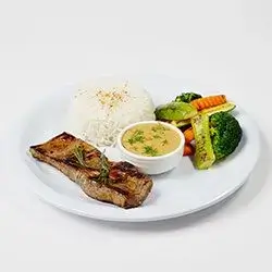 Grilled Steak With Light Rice