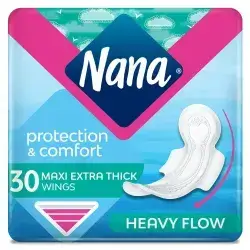 Nana Maxi Thick Long with Wings Unscented - 30 Pad