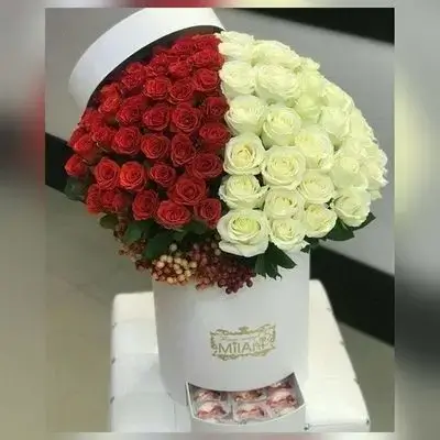 Special Imported Natural Rose Bouquet – 80 Flowers