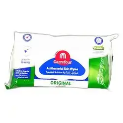Carrefour Antibacterial Original Wipes, 80 Pieces