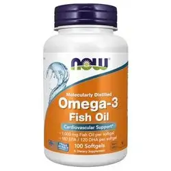 Now- Omega 3 fish oil-100 SOFTGELS-USA